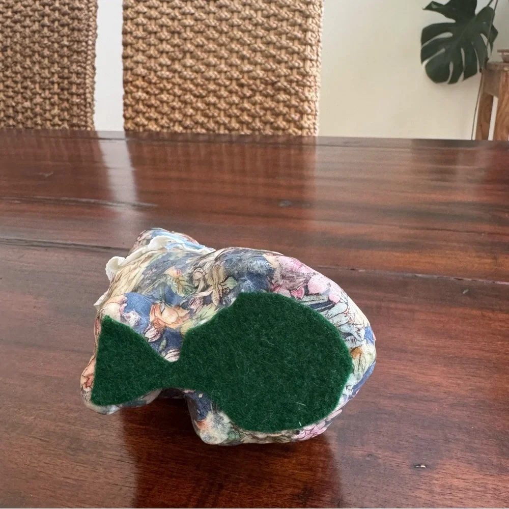Vintage Glazed Decoupage Floral 5½
